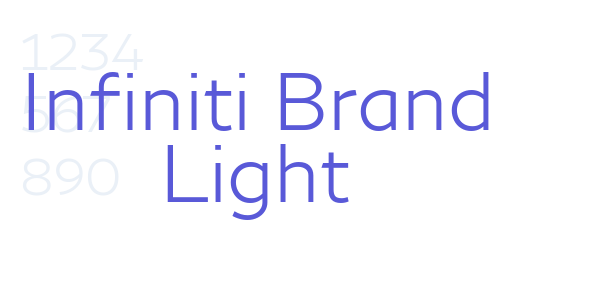 Infiniti Brand Light font free