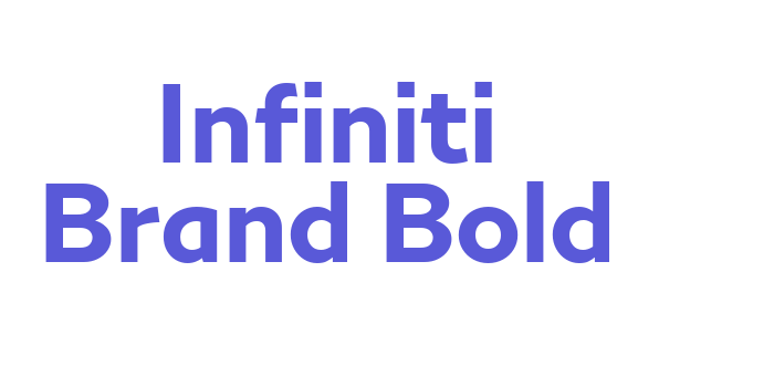 Infiniti Brand Bold Font