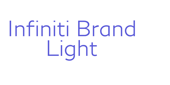 Infiniti Brand Light Font Download