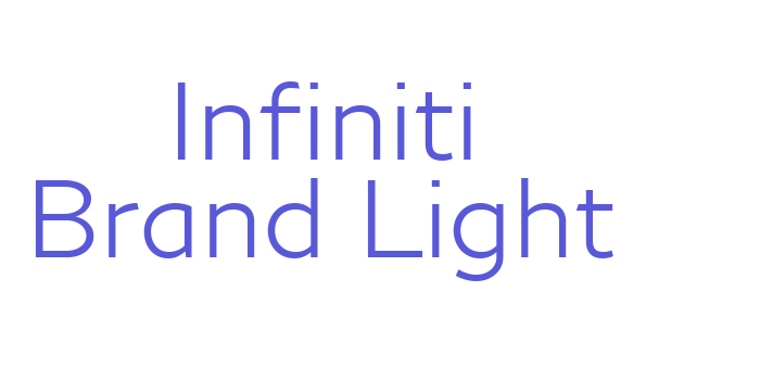 Infiniti Brand Light Font