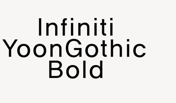 Infiniti YoonGothic Bold Font