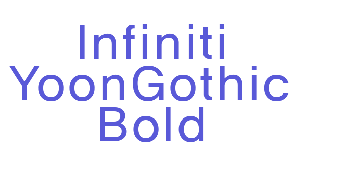 Infiniti YoonGothic Bold Font Download