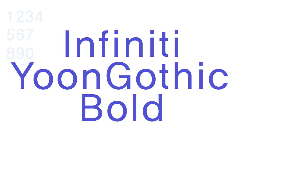 Infiniti YoonGothic Bold-font-download