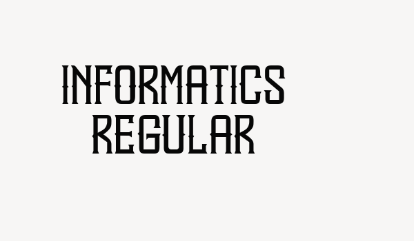 Informatics Regular Font