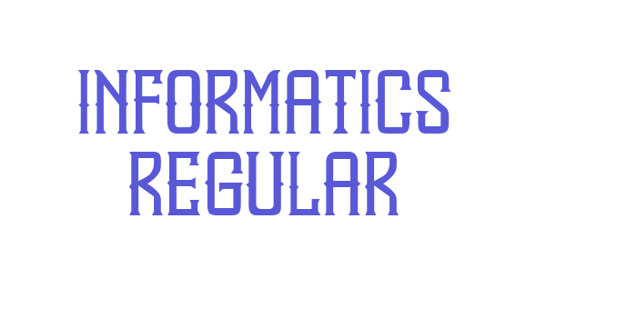 Informatics Regular Font