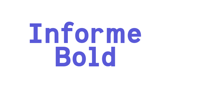 Informe Bold Font Download