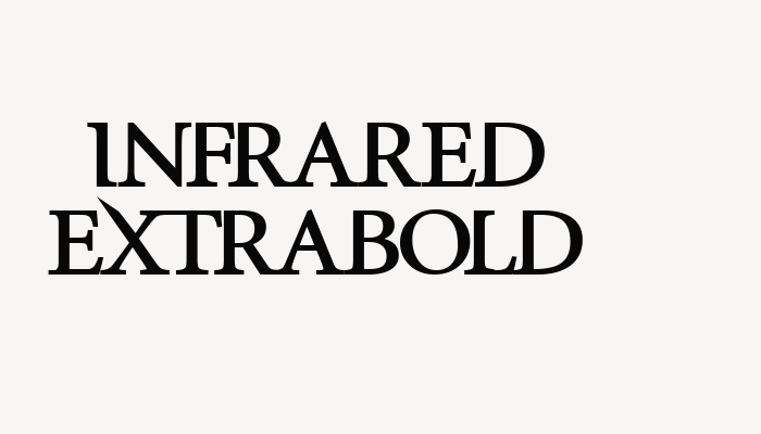 InfraRed ExtraBold font download