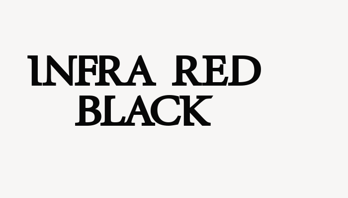 Infra Red Black font download