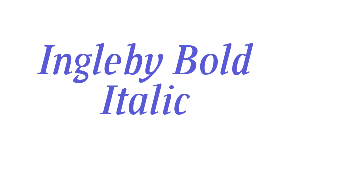 Ingleby Bold Italic Font Download