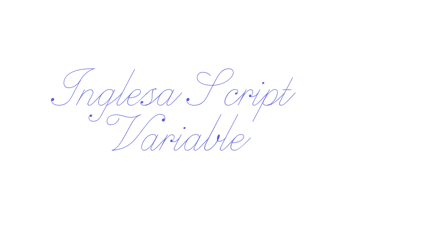 Inglesa Script Variable Font