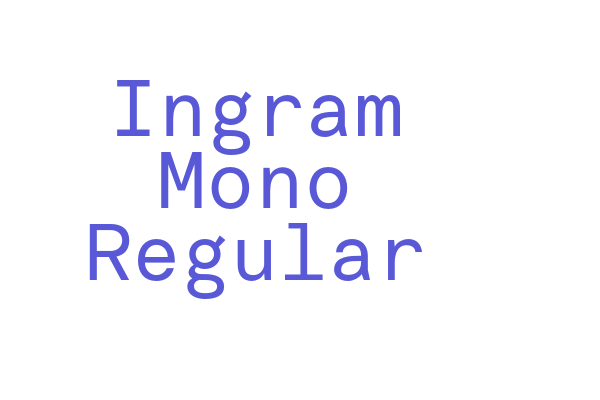 Ingram Mono Regular Font