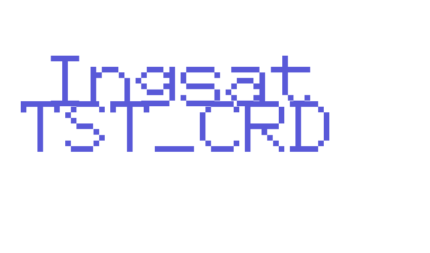 Ingsat TST_CRD Font Download