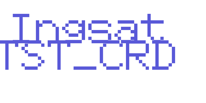 Ingsat TST_CRD Font