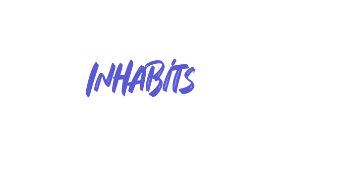 Inhabits Font