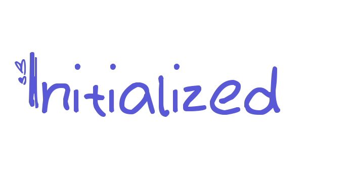 Initialized Font