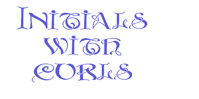 Initials with curls Font