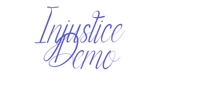 Injustice Demo Font