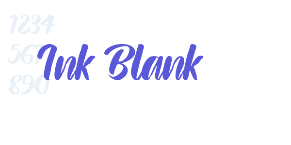 Ink Blank font