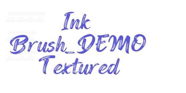 Ink Brush_DEMO Textured font