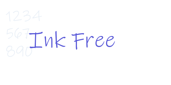 Ink Free font free