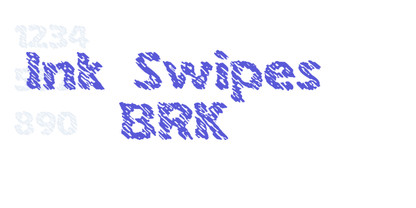 Ink Swipes BRK font