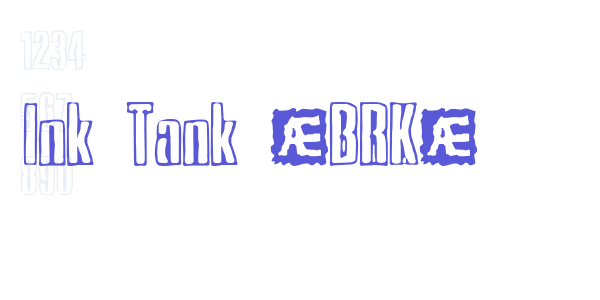 Ink Tank (BRK) font free