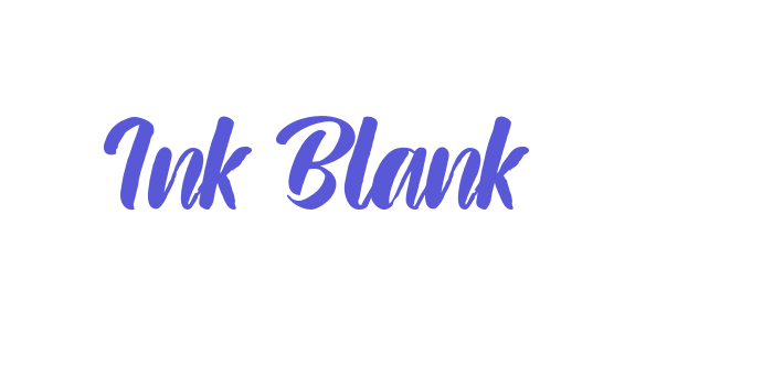 Ink Blank Font Download