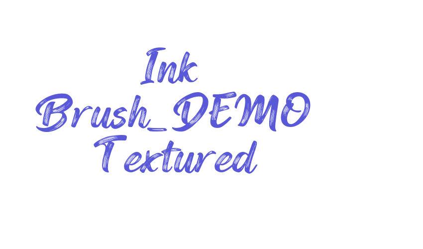 Ink Brush_DEMO Textured Font