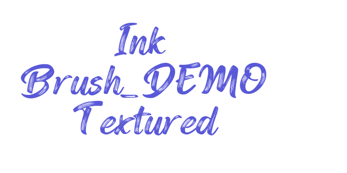 Ink Brush_DEMO Textured Font Download