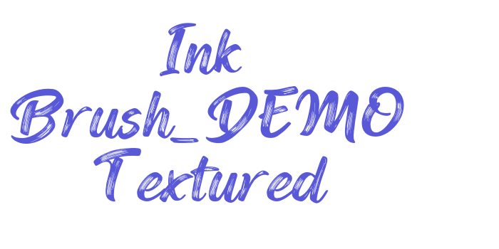 Ink Brush_DEMO Textured Font