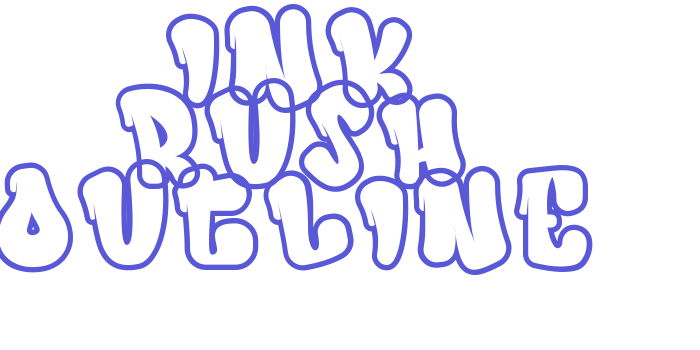 Ink Rush Outline Font Download