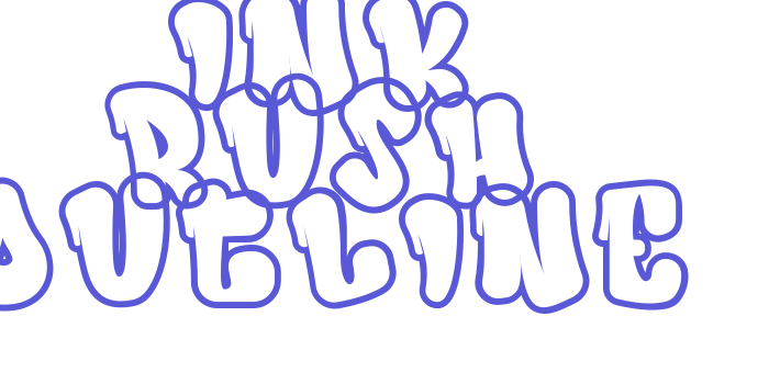 Ink Rush Outline Font