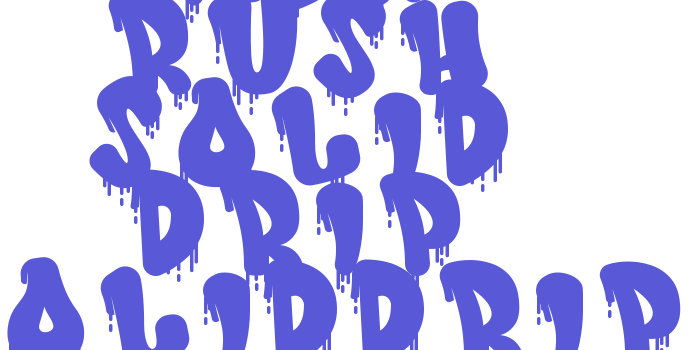 Ink Rush Solid Drip SolidDrip Font