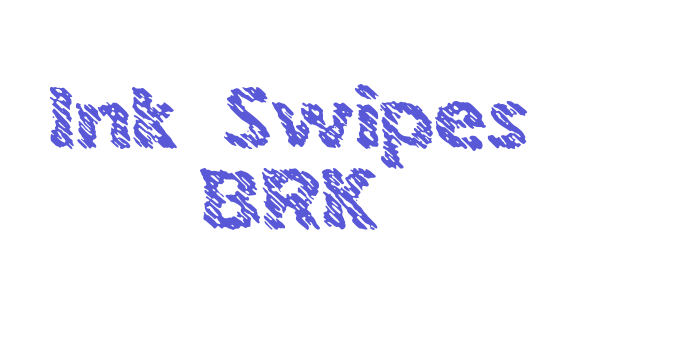 Ink Swipes BRK Font Download