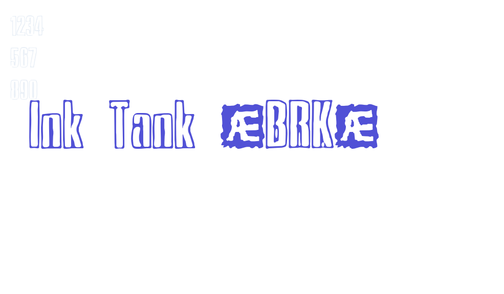 Ink Tank (BRK)-font-download