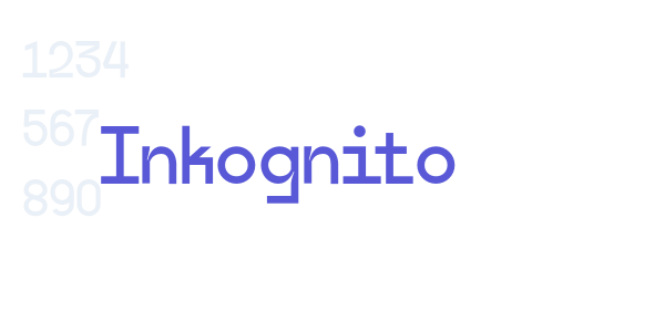 Inkognito font free