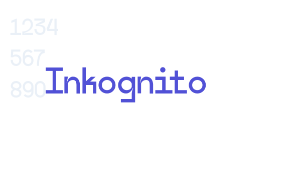 Inkognito font download