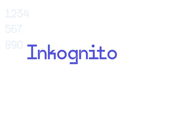 Inkognito font download