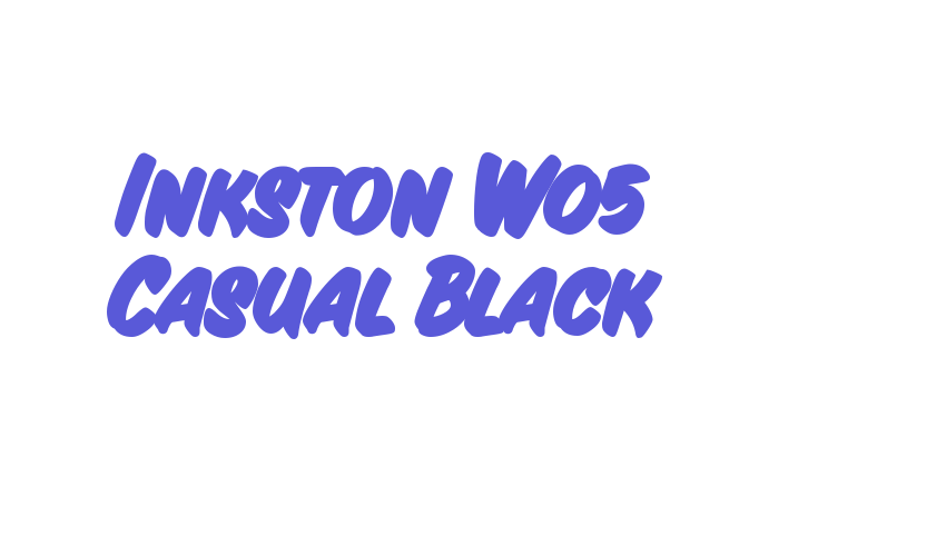 Inkston W05 Casual Black Font