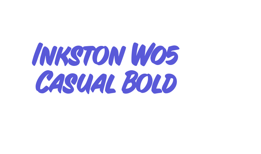 Inkston W05 Casual Bold Font