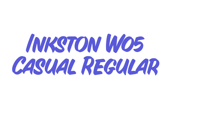 Inkston W05 Casual Regular Font