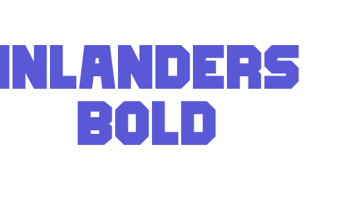 Inlanders Bold Font Download