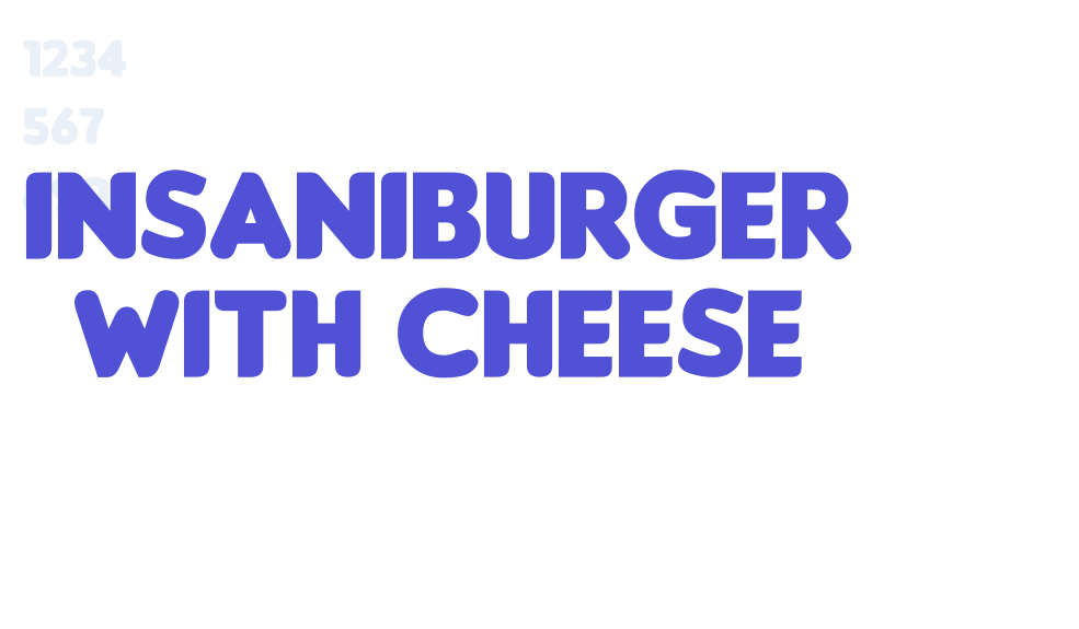 Insaniburger with Cheese-font-download