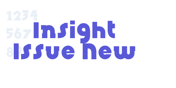 Insight Issue New font free