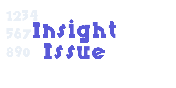 Insight Issue font free