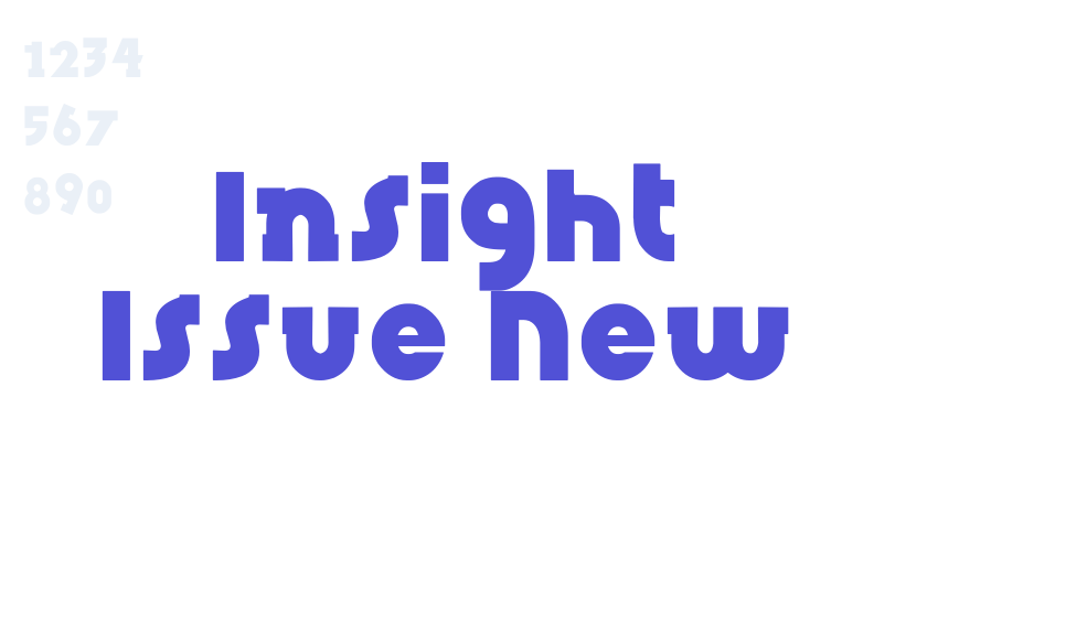 Insight Issue New-font-download