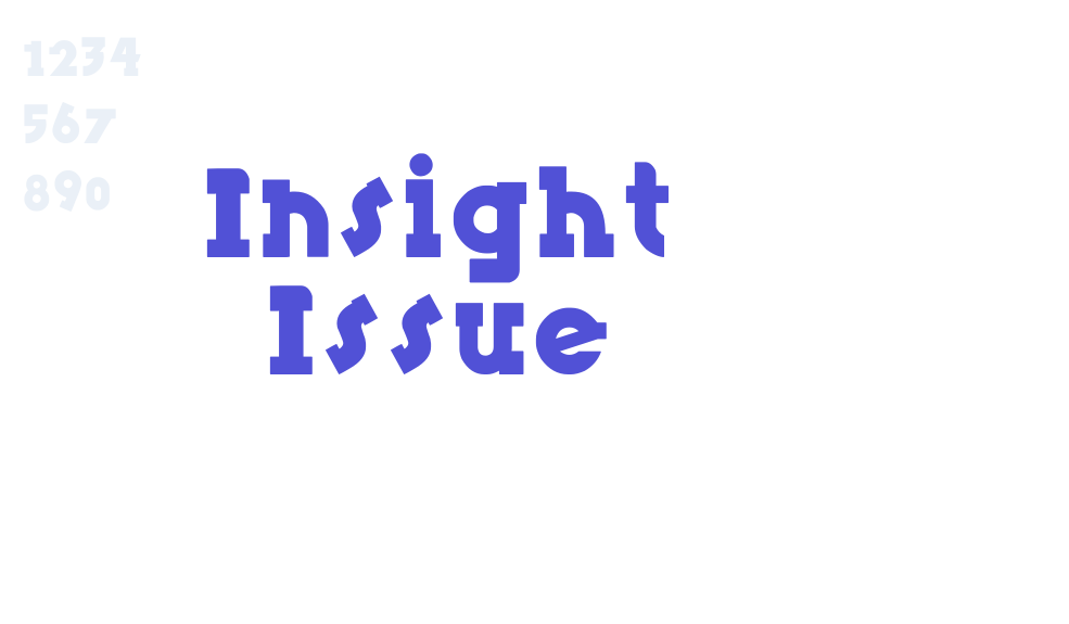 Insight Issue-font-download