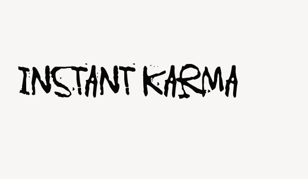 Instant Karma Font