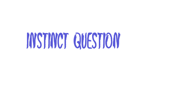 Instinct Question font free