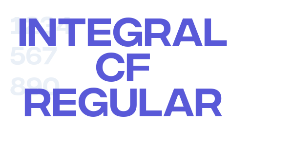 Integral CF Regular font